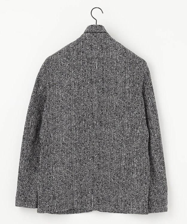 JOSEPH ABBOUD 【キングサイズ・洗える】ツィーディーフリース ブルゾン ブラック系