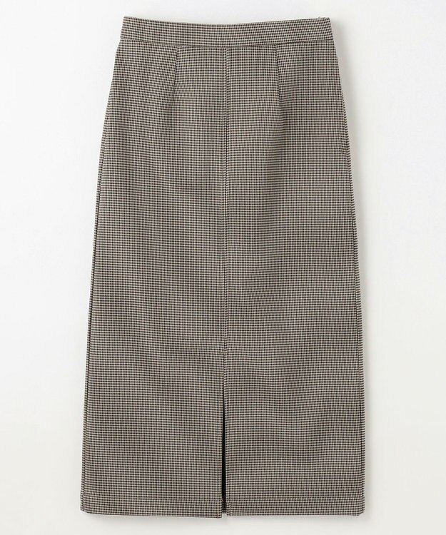 ANY L 【手洗い可/ウエストゴム/裏起毛】チェックボンディングタイトスカート ガンクラブ