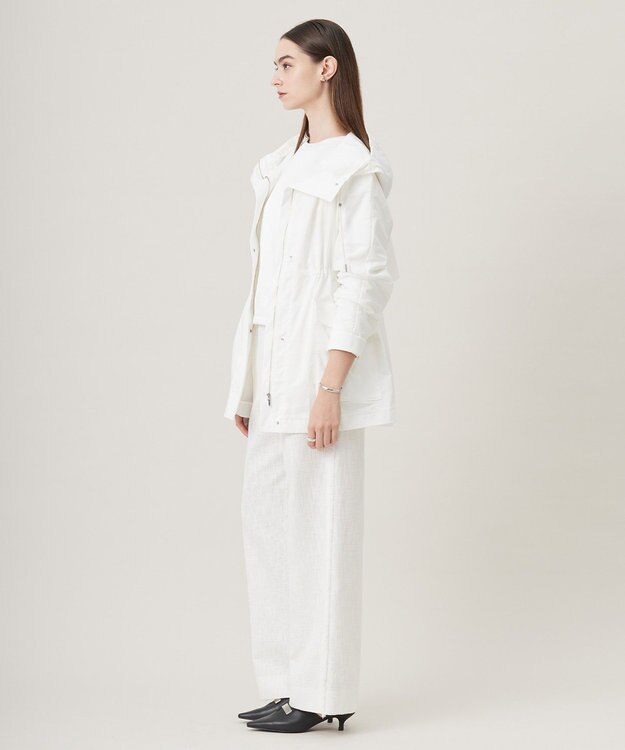 ICB 【撥水加工】メモリーストレッチタフタ マウンテンパーカー オフホワイト系