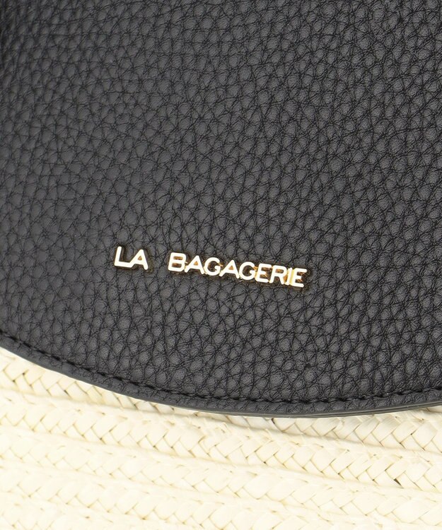 LA BAGAGERIE フラップ2WAYかごトートバッグ アイボリー