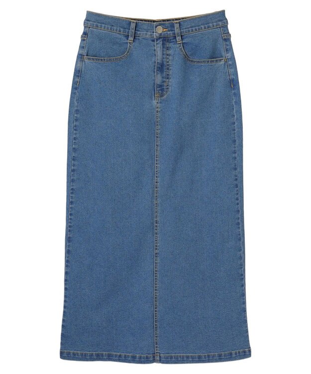 Green Parks ＧＵＭストレッチタイトデニムスカート Light Blue