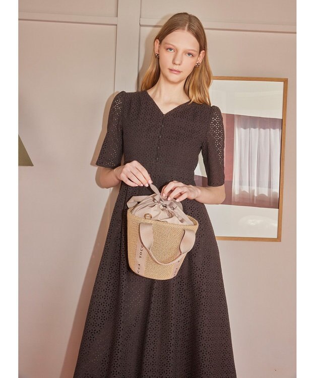 TOCCA 【WEB＆一部店舗限定】DANCING TOCCA SUMMER TOTE かごバッグ [新色]グレージュ系