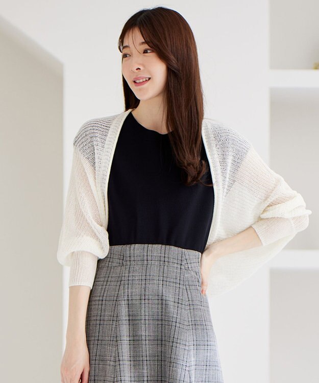 ANY SIS 【洗える】ボレロ カーディガン アイボリー