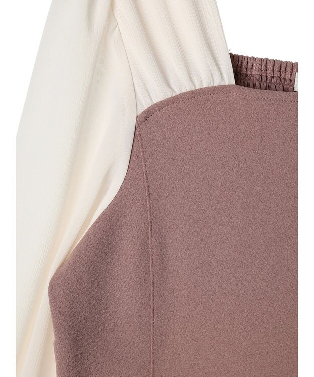 earth music&ecology ショルダードッキングワンピース Mocha