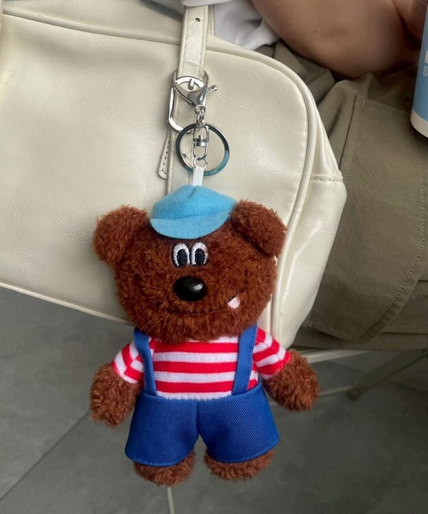 WEGO ぺろりんベアぬいぐるみキーホルダー 柄1