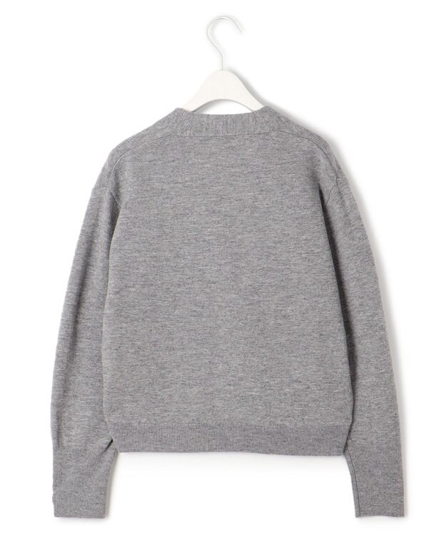 ICB 【洗える】 ジュエルニットカーディガン ライトグレー系