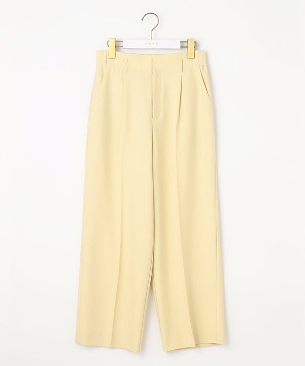 ANY SIS 【WEB・一部店舗限定】褒めらレディ ワイド パンツ レモンイエロー