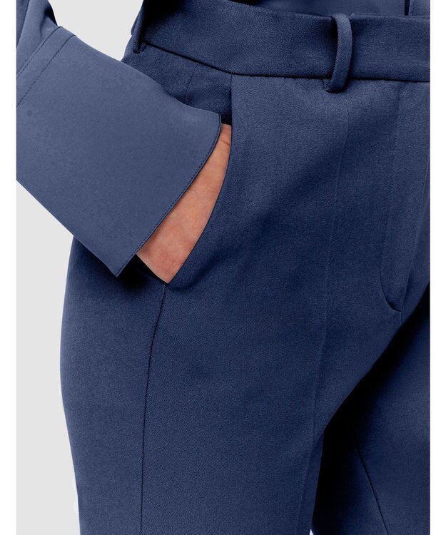 JOSEPH ギャバジンストレッチ　フィットフレアートラウザーズ Harbour