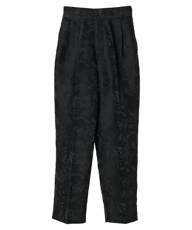 Green Parks Ｂ．ジャガードタックパンツ Black