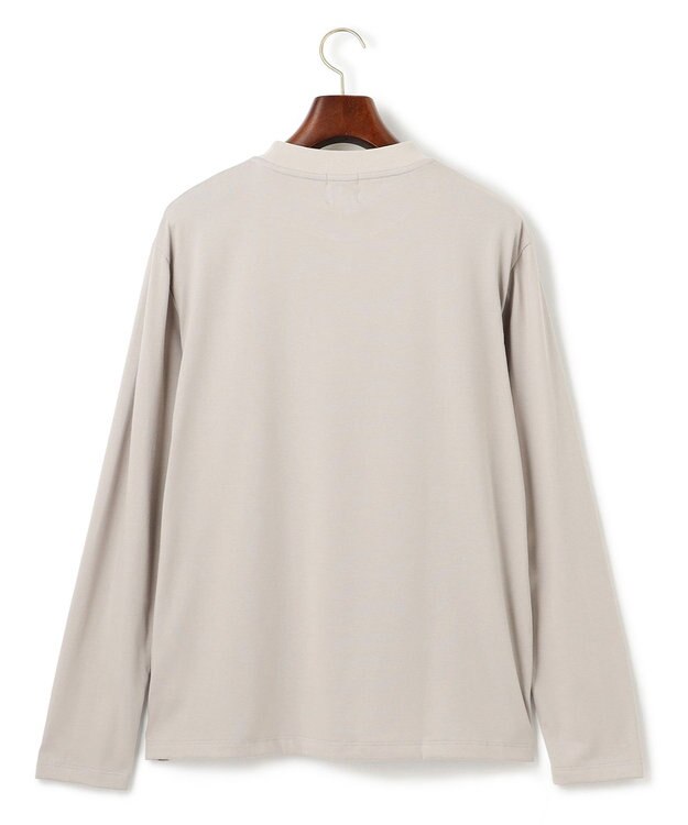 J.PRESS MEN 【KING SIZE】【ビジネス対応】【J.PRESS PREMIUM JERSEY】無地 ロングスリーブTシャツ ライトグレー系