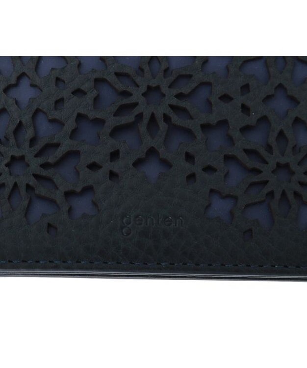 genten カレイド パスケース ネイビーブルー