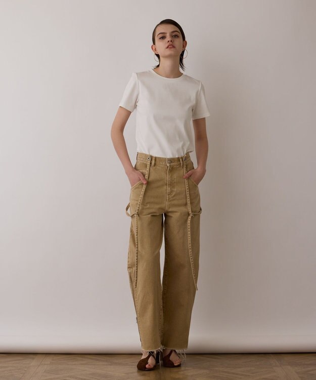 GRACE CONTINENTAL コンパクト天竺トップ ホワイト