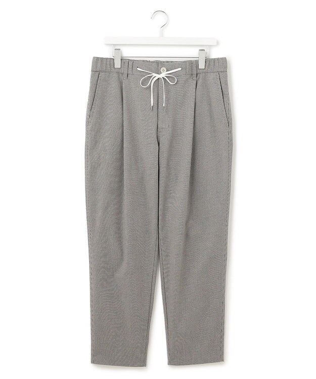 J.PRESS YORK STREET 【UNISEX】チェックストレッチイージーパンツ ブラック系3