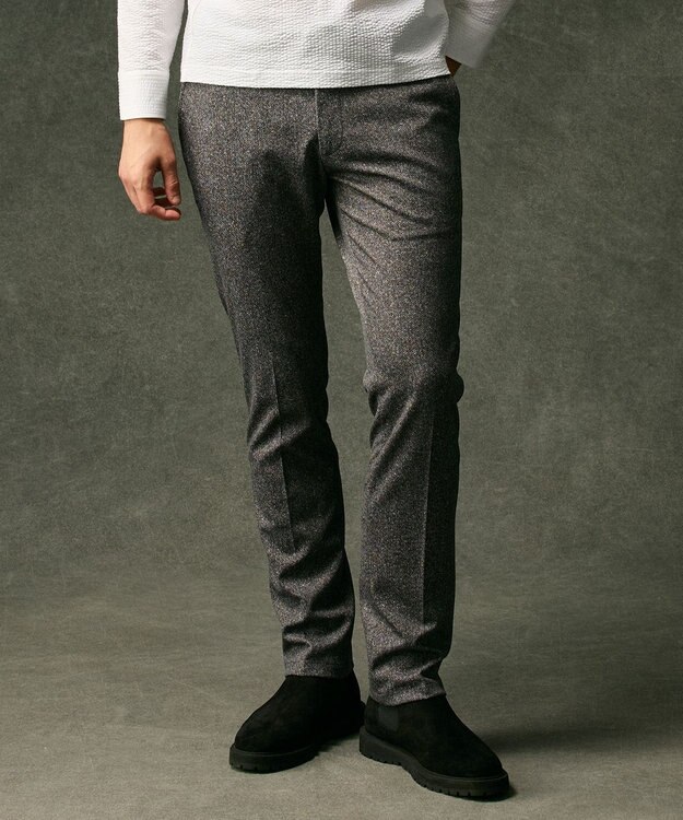 JOSEPH ABBOUD 【ウエストも伸びる！/ストレッチ】エアロムリネ コンフォートジャージ パンツ ライトグレー系