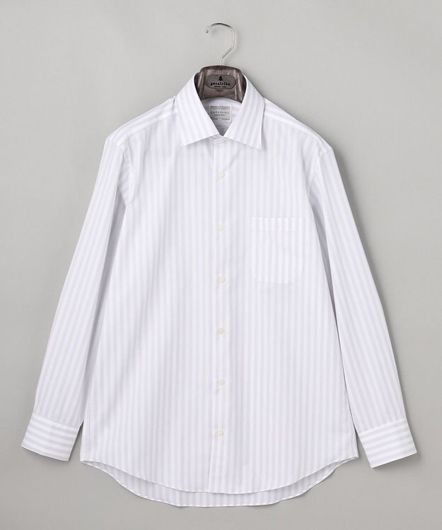 GOTAIRIKU 【形態安定】PREMIUMPLEATS_セミワイドカラー _通年ドレスシャツ(25年秋冬限定色) ブルー系1