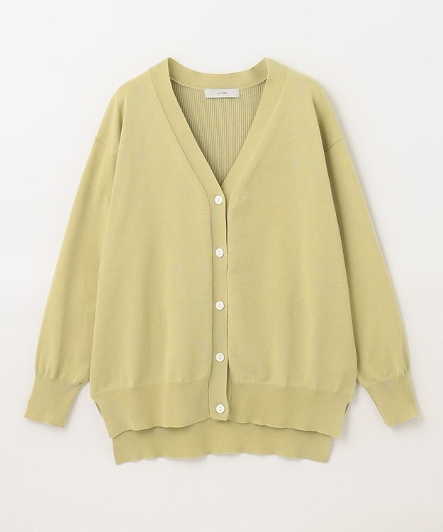 ANY 【洗濯機可能・UVケア】Ｖネック カーディガン ライム
