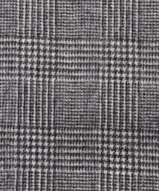 J.PRESS MEN リバーシブルカシミヤ チェックマフラー ライトグレー系3