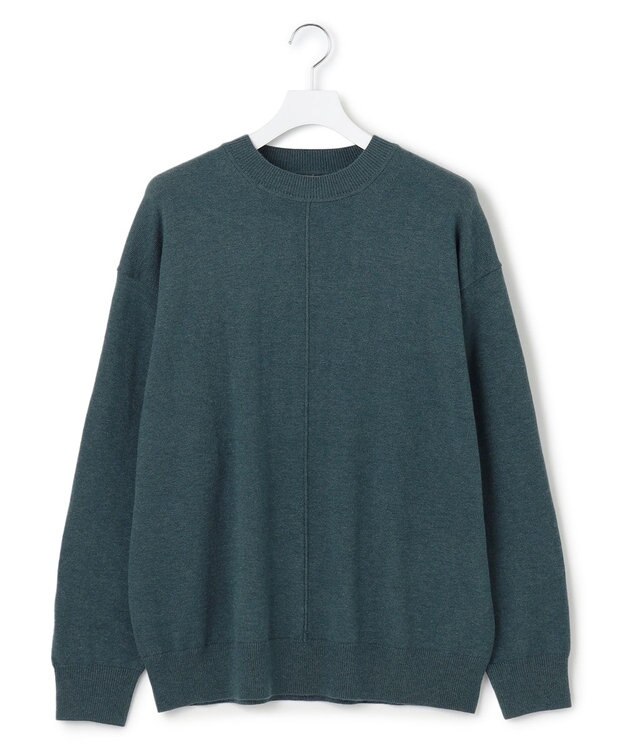 J.PRESS YORK STREET 【UNISEX】ANTI PILLING WOOL クルーネックニット ダルブルー系