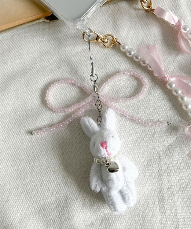 WEGO リボンアニマルストラップキーホルダー 柄4