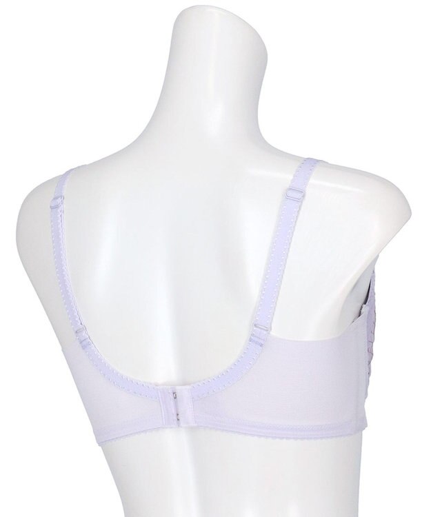 Wing ブラジャー Wing Lesiage バストを小さく見せる 脇すっきり フルカップブラ 【6000シリーズ】 小さく見せるブラ PB6001 ウイング／ワコール バイオレット