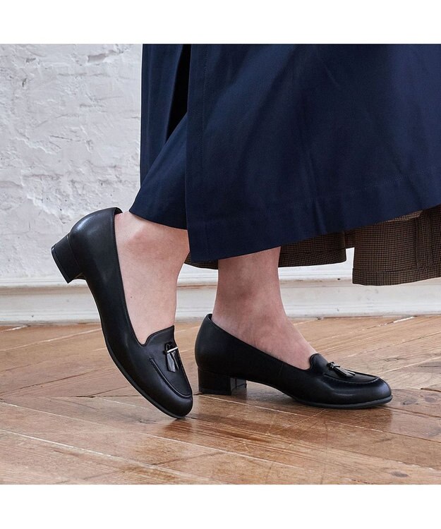 ing <ing>【レイン対応】ローファーパンプス ブラック