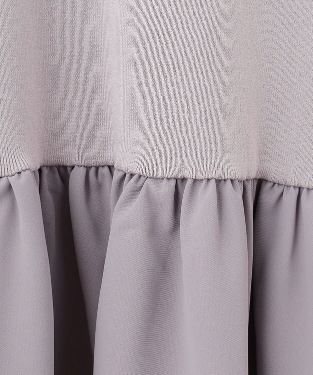 ANY SIS 【美人百花11月号掲載】クラシカルカーデ×ミディワンピ セット ロイヤルラベンダー