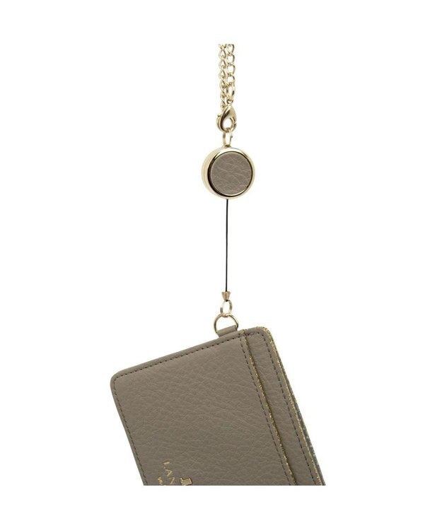 LANVIN en Bleu メラニー リール付きパスケース グレージュ