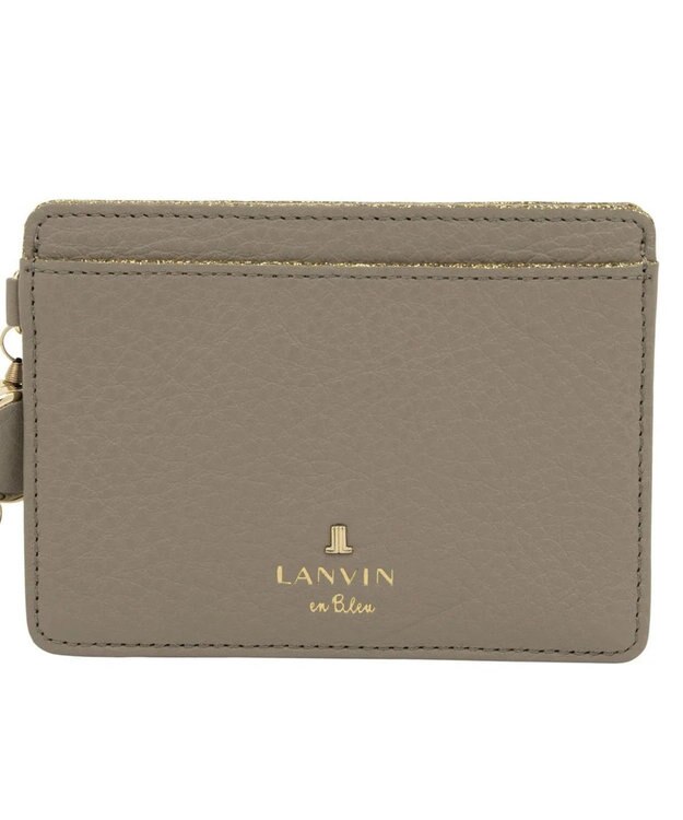 LANVIN en Bleu メラニー リール付きパスケース グレージュ