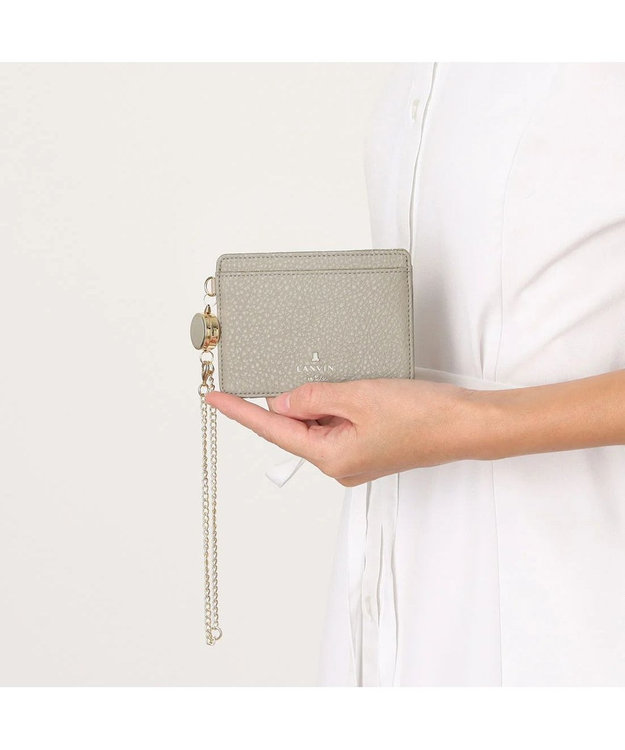 LANVIN en Bleu メラニー リール付きパスケース グレージュ