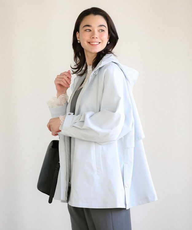 Green Parks 撥水加工Ａラインマウンテンパーカー Sax