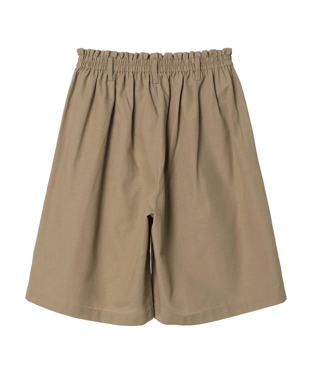 Green Parks 綿麻混ハーフパンツ Black