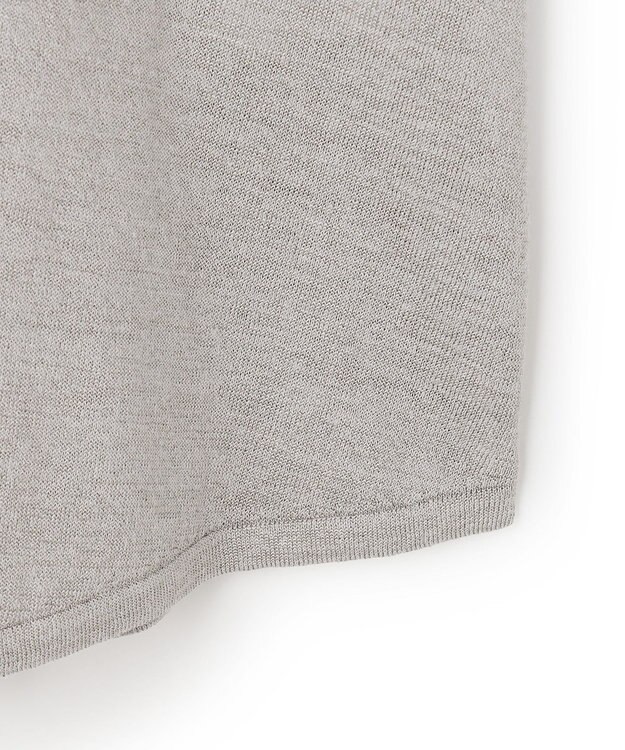 ICB 【先行予約】リネンレーヨンハイゲージ プルオーバーニット オリーブグレー