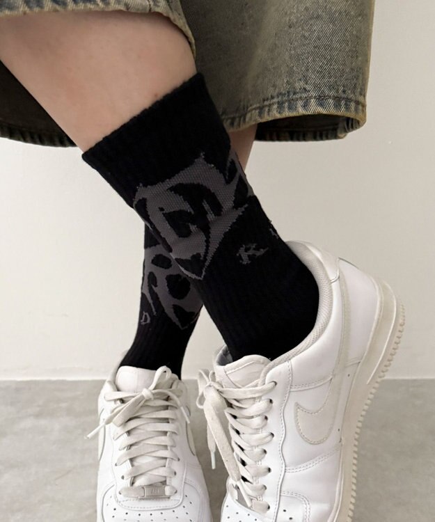 WEGO トライバルロゴソックス（R） ブラック