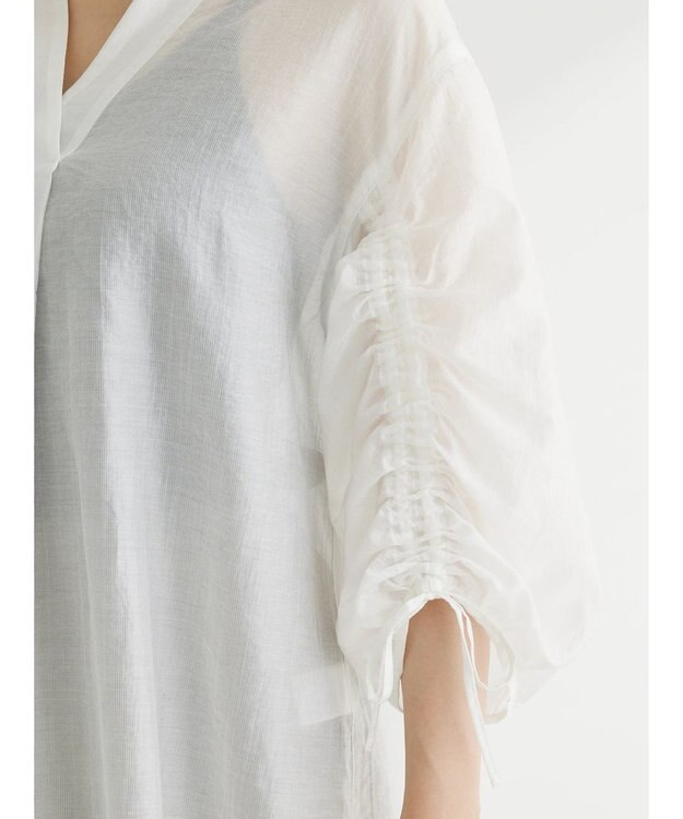 Green Parks ・ＥＬＥＮＣＡＲＥ　ＤＵＥ　ドロストスリーブチュニック Off White