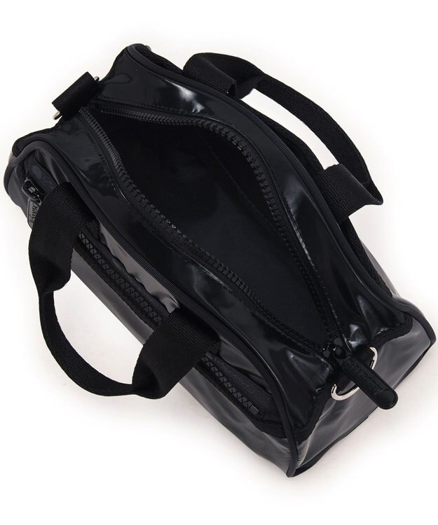 LeSportsac ROUND SM SATCHEL/ブラックシャイン ブラックシャイン