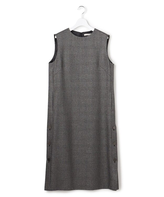 ICB L ウォッシャブルライトウール ワンピース ラメチェック