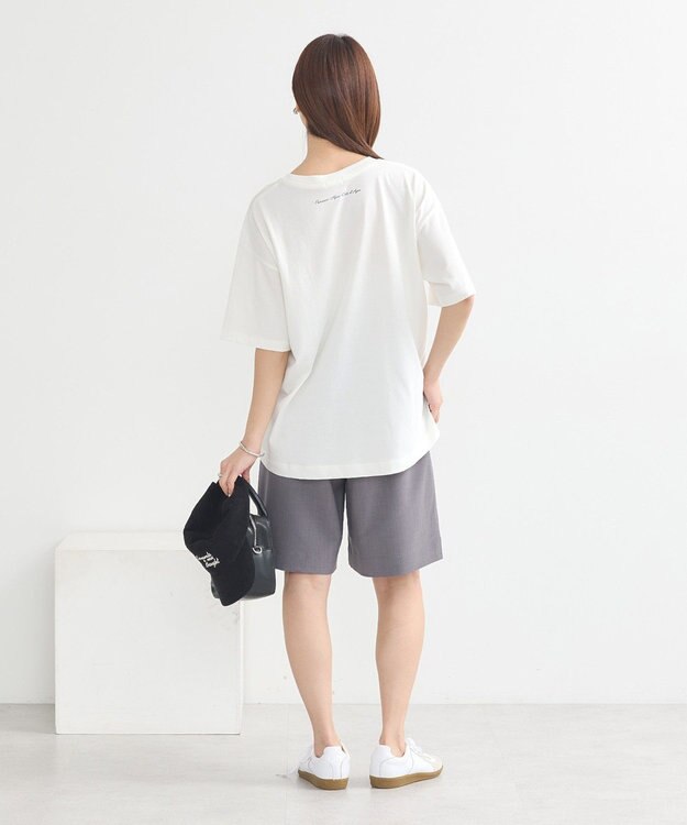 earth music&ecology ＰｈｏｔｏスリットＴ Off White