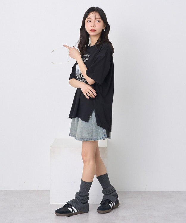 earth music&ecology ＰｈｏｔｏスリットＴ Black