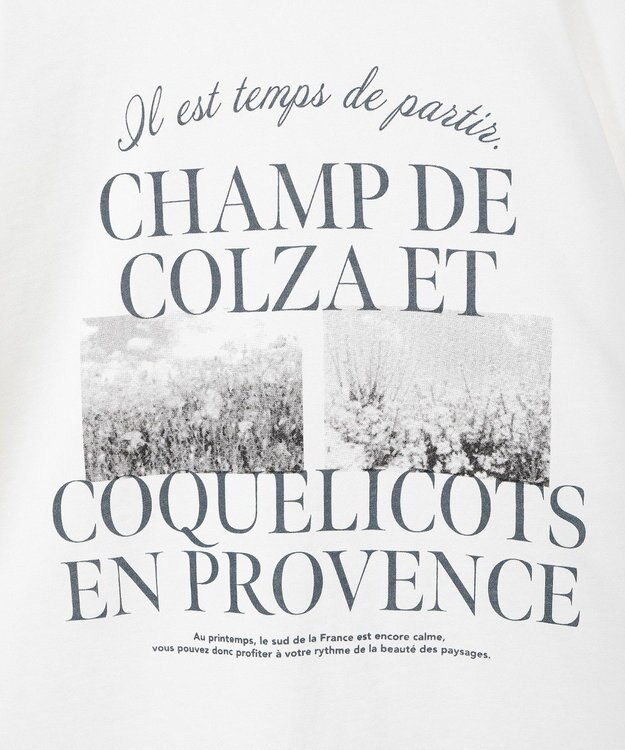 earth music&ecology ＰｈｏｔｏスリットＴ Off White