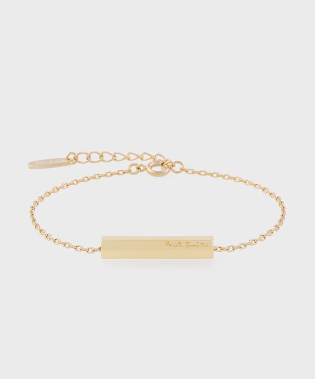 Paul Smith Logo Tube ブレスレット ゴールド