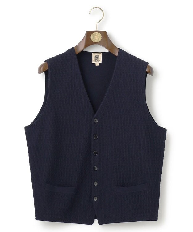 J.PRESS MEN ハイツイストリンクス ニットベスト ネイビー系
