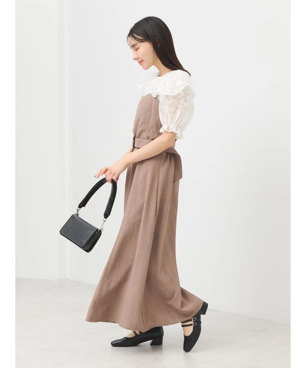 earth music&ecology ウエストマークキャミワンピース Mocha