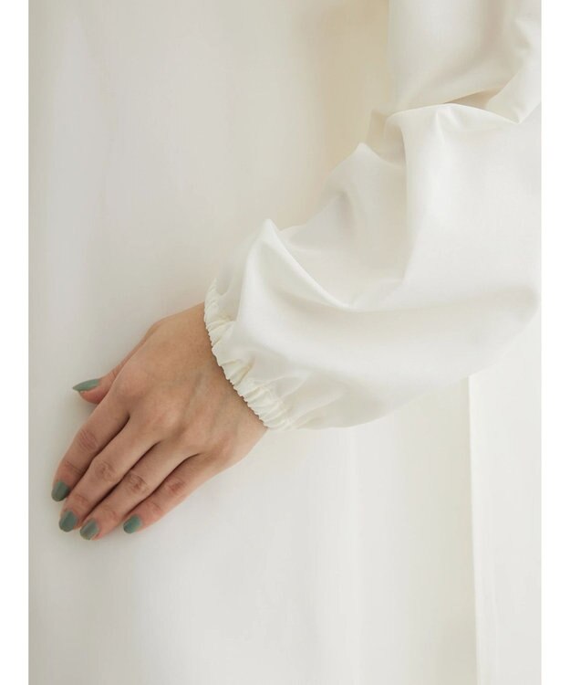 Green Parks ＳＥＴ２点　ニットベスト＋シャツワンピース Off White