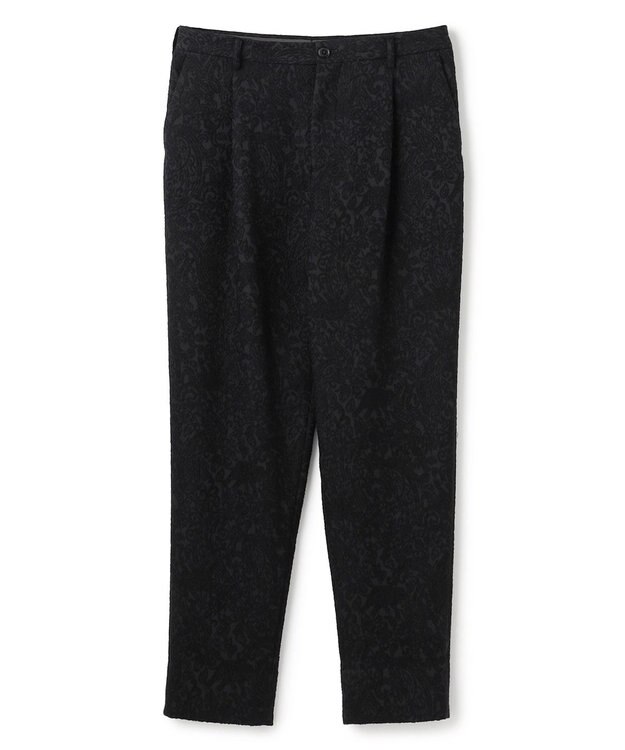 JOSEPH HOMME 【HIGH GRADE LINE】オリエンタルジャガード　タック入りストレートパンツ / HOVE TUCK ブラック系