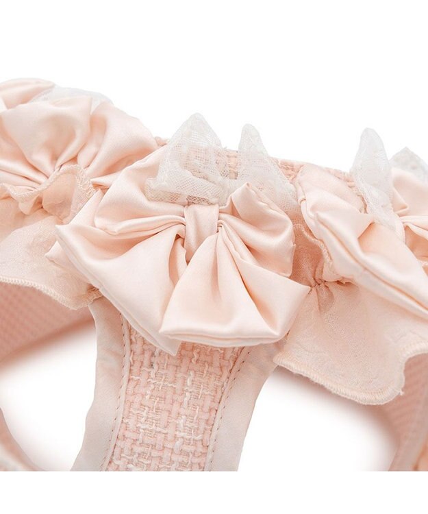 PET PARADISE cherircouture ツイード ベストハーネス 《ピンク》 Ｓ ピンク