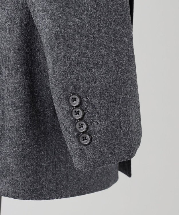 GOTAIRIKU 【CANONICO】サキソニー Super 120's ダブルブレストスーツ グレー系