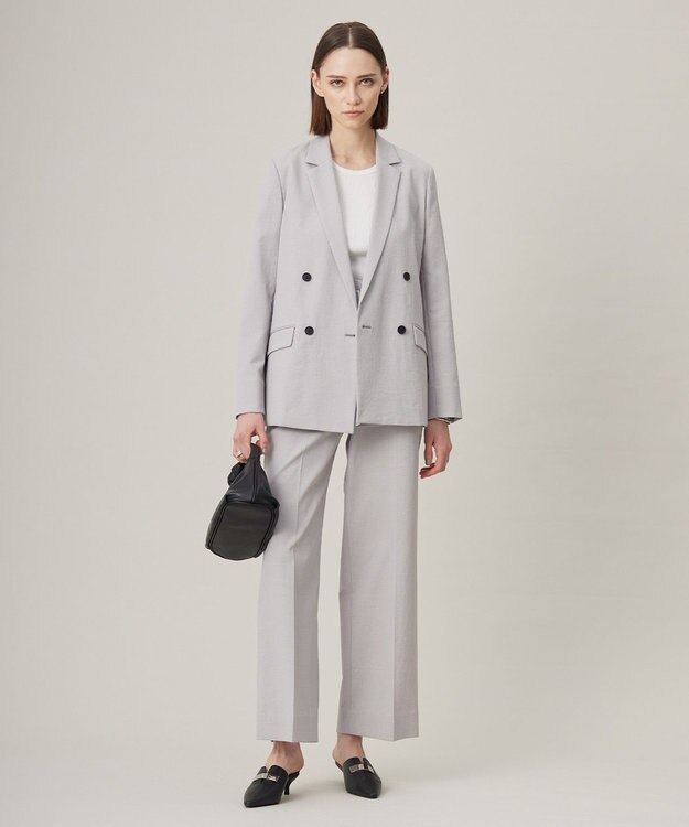 ICB 【洗える】オーガニックリブタンク カットソー オフホワイト系