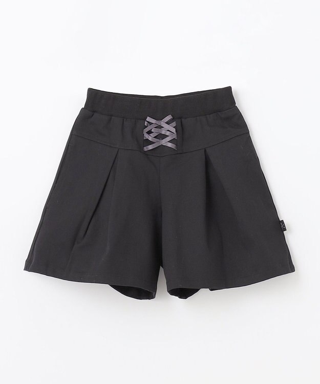 組曲 KIDS 【110-140㎝】レースアップ キュロット ブラック系