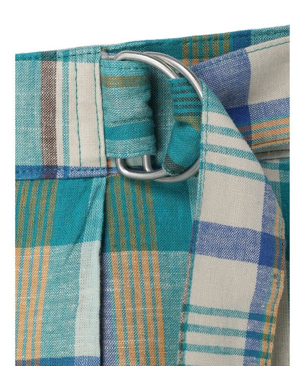 AMERICAN HOLIC ラップ風チェックスカート Green