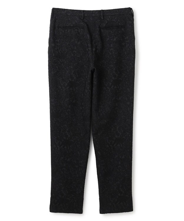 JOSEPH HOMME 【HIGH GRADE LINE】オリエンタルジャガード　タック入りストレートパンツ / HOVE TUCK ブラック系